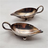 Small Italy Silver Plated Sauce Boats