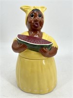 Gale Gerds Signed Watermelon Mammy Cookie Jar