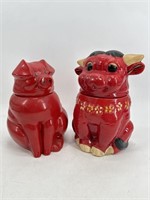 Possibly Twin Winton Ferdinand The Bull & Red Pig