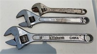 3 large size pipe wrenches ,  Craftsman 12 inch,