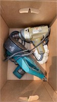 2 Black & Decker tools, drill and a work wheel ,