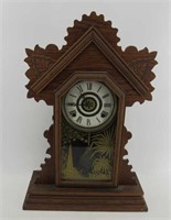 Ingraham Juno Oak Kitchen Clock