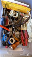 Tub lot of miscellaneous tools , auto car tools ,