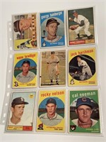Collection Vintage Baseball Cards (1950’s,