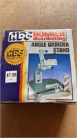 Angle grinder stand in the box