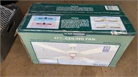 42 inch ceiling fan , in bright white , like new