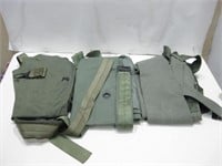 Three Vtg US Military Duffel Bags Pictured