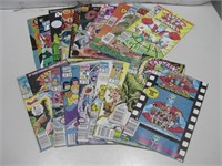 Eighteen Collector Comic Books Pictured