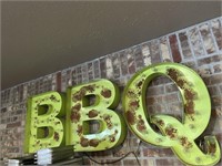 Lighted BBQ Sign 70" x 24" ea