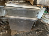 2-Plastic Storage Containers w/Lids