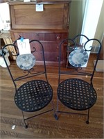 Two metal chairs (No shipping)