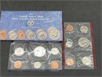 1991 US Uncirculated Coin Set