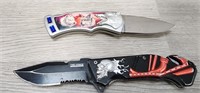Tac Force Skull Knife & Wolf Knife (S-22)