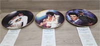 (3) Elvis Collector Plates w/ COA: Early Years,