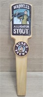 Waddell's Alligator Stout Rube's Brews Tap Handle.