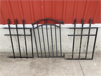Metal garden gate pieces