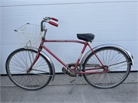 Red CCM bike