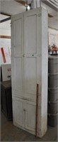 Antique stow away baker's table cabinet - info