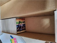 Box of baseball cards, set.