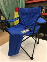 Like New Escort Folding Lawn Armchair Blue