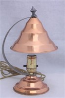 Vintage Copper Electric Table Lamp