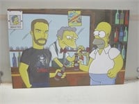 36"x 24" Framed Simpson Canvas Print