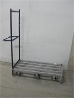 48"x 24" Industrial Metal Rolling Cart W/ Handle