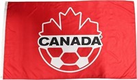 LOT OF 2 CANADA SOCCER FLAG BANNER