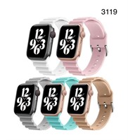 5 PACK BANDS COMPATIBLE WITH APPLE WATCH BAND