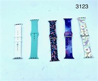 6 ASSORTED SIZE APPLE WATCH SMART WATCH BANDS