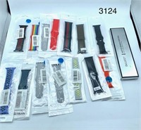 LOT OF 15 APPLE SMARTWATCH BANDS COMPATIBLE WITH