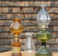 Oil Lanterns 1x Green, 1x Amber color and