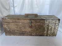 Wood toolbox