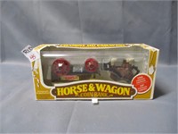 Horse and wagon coin bank