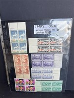 1940’s U.S.A. Stamps