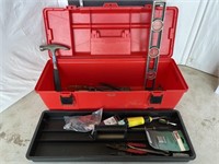 Red Plano tool box w/ contents