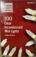 TWO PACK OF  CLEAR INCANDESCENT MINI LIGHTS