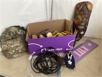 Lot: rope, come along, miscellaneous