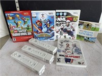 Lot of Wii controllers & games