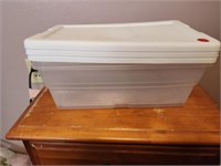 3 Small Storage Totes