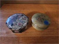 Marble Trinket Box and Glass