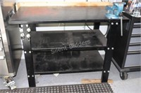 Metal Work Table with 4.5" Vise - Not on Casters