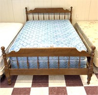 Full size bed with head and footboard