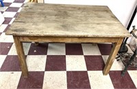 Primitive wooden table 48 inches wide