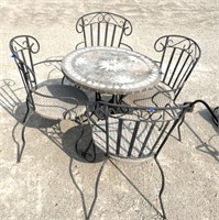 Vintage outdoor table and chairs