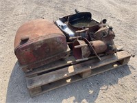 Skid of Farmall H parts with good rad