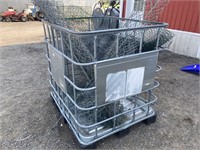 Tote cage with contents