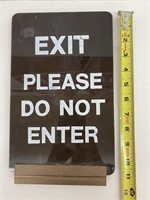 Vintage Double-sided Exit Sign