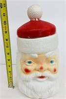 Vintage Empire Santa Blow-mold Canister/Cookie