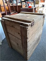 Antique Delaval separator wooden crate box